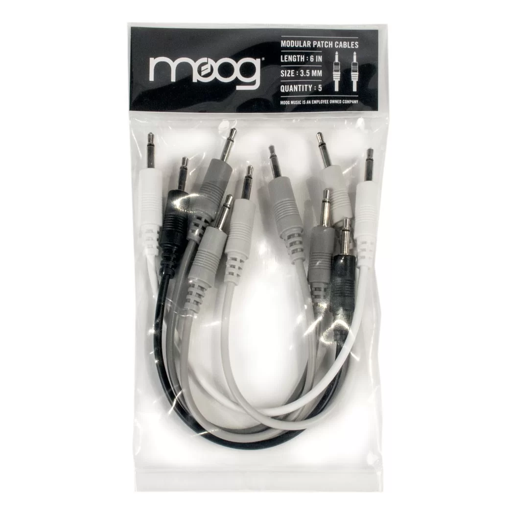 Moog modular patch cable 15cm - 5 pak