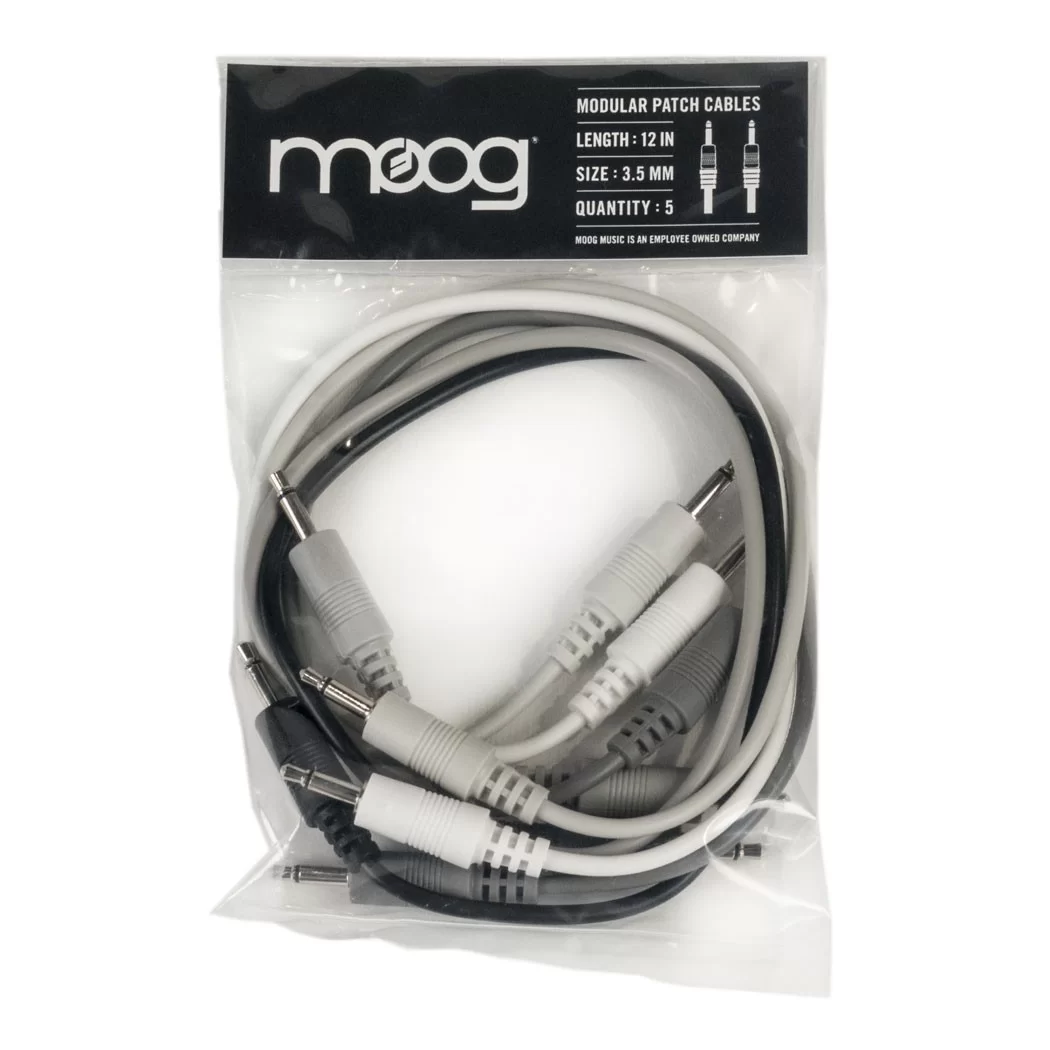 Moog modular patch cable 30cm - 5 pak