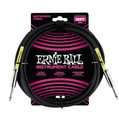 Ernie Ball Instrument Cable 3m (10FT) Sort