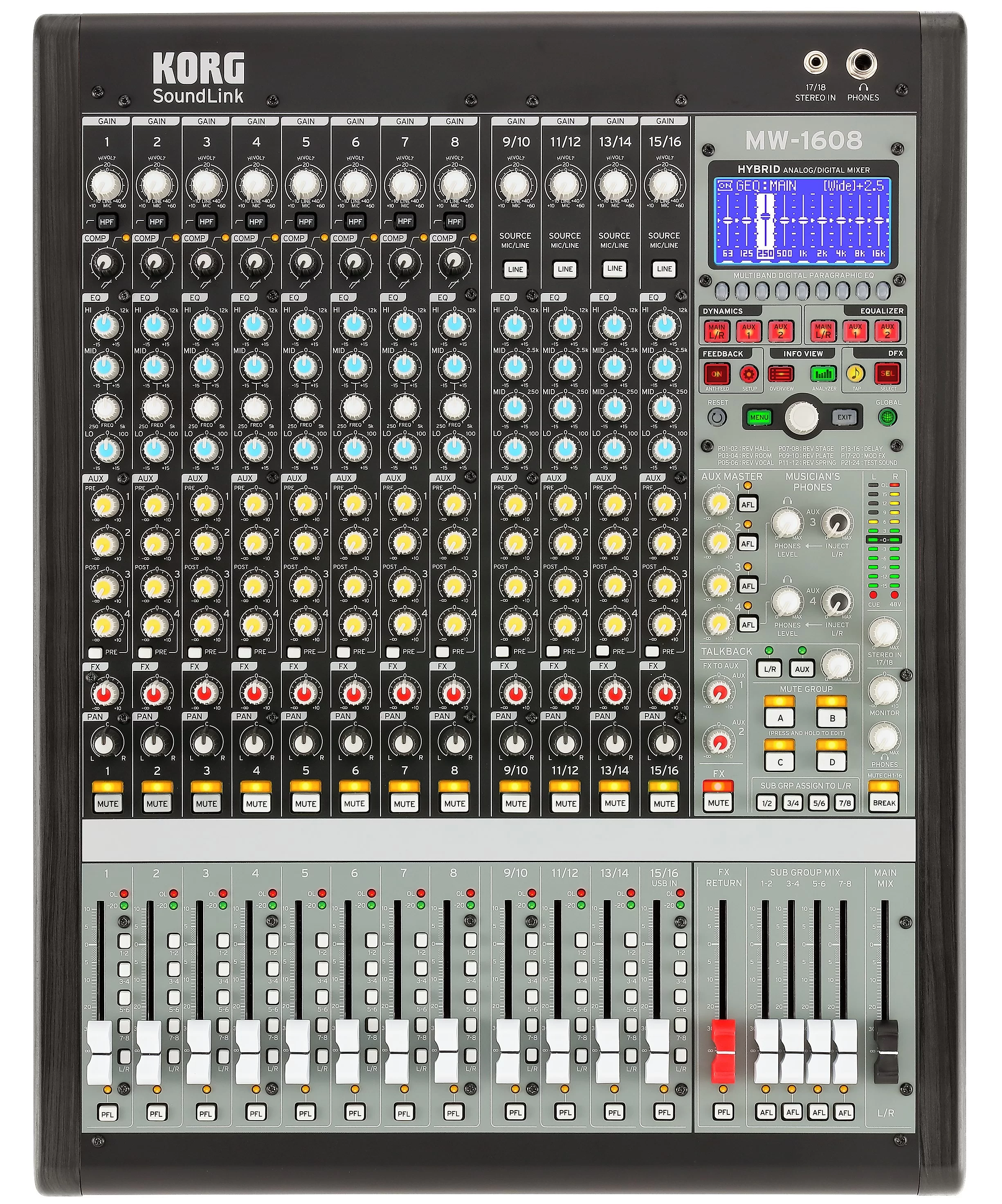 KORG MW-1608 Hybrid Analog/Digital Mixer