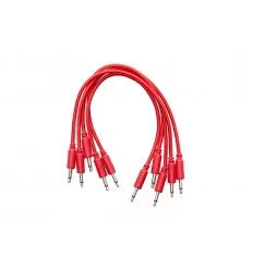 Erica Synths Braided Eurorack Patch Cables 20cm (5 pcs) - Rød