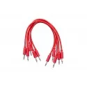 Erica Synths Braided Eurorack Patch Cables 20cm (5 pcs) - Red