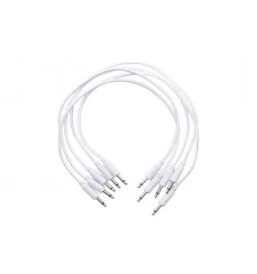 Erica Synths Braided Eurorack Patch Cables 20cm (5 pcs) - Hvid