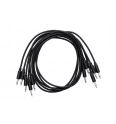 Erica Synths Braided Eurorack Patch Cables 60cm (5 pcs) - Black