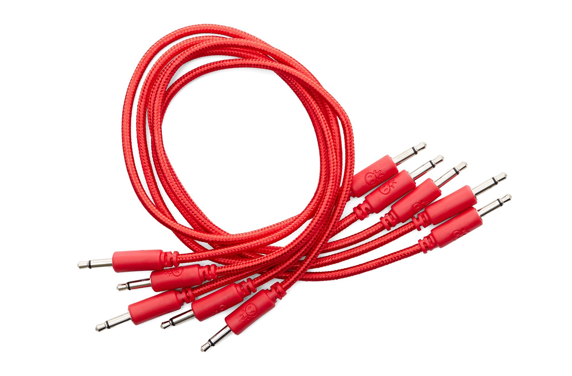 Erica Synths Braided Eurorack Patch Cables 60cm (5 pcs) - Red