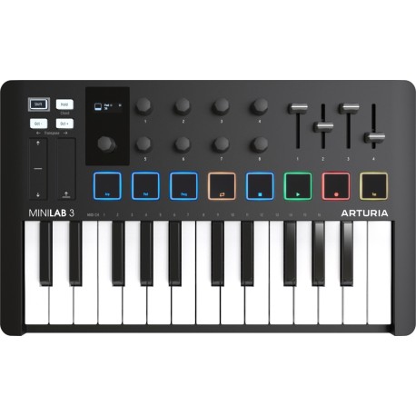 Buy Arturia Minilab-MKIII USB MIDI Controller Black at
