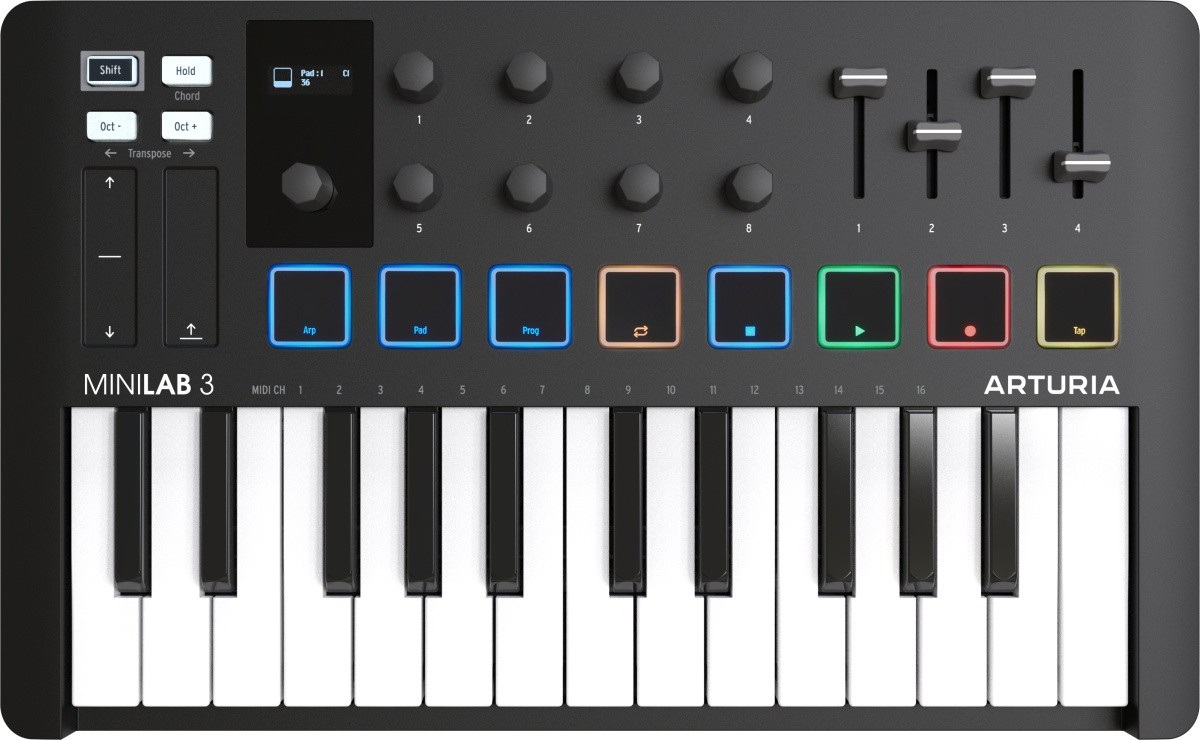 Arturia Minilab-MKIII USB MIDI Controller - Black